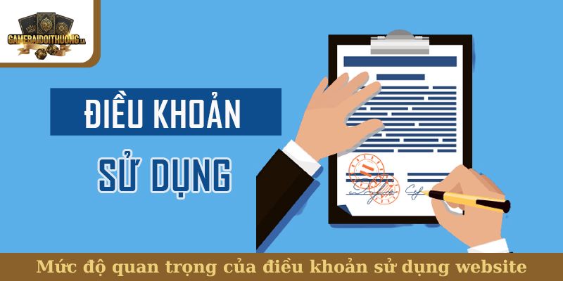 Mức độ quan trọng của điều khoản sử dụng website